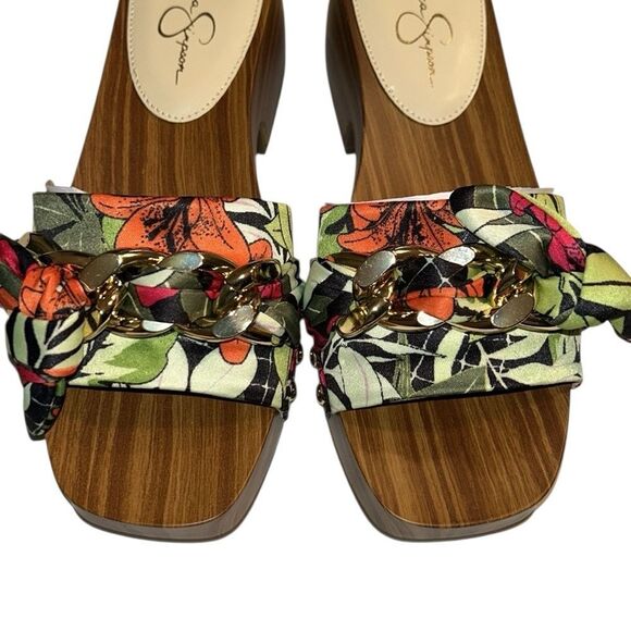 Jessica Simpson Floral Print Slip on Sandals(Size 6M) - Picture 4 of 8